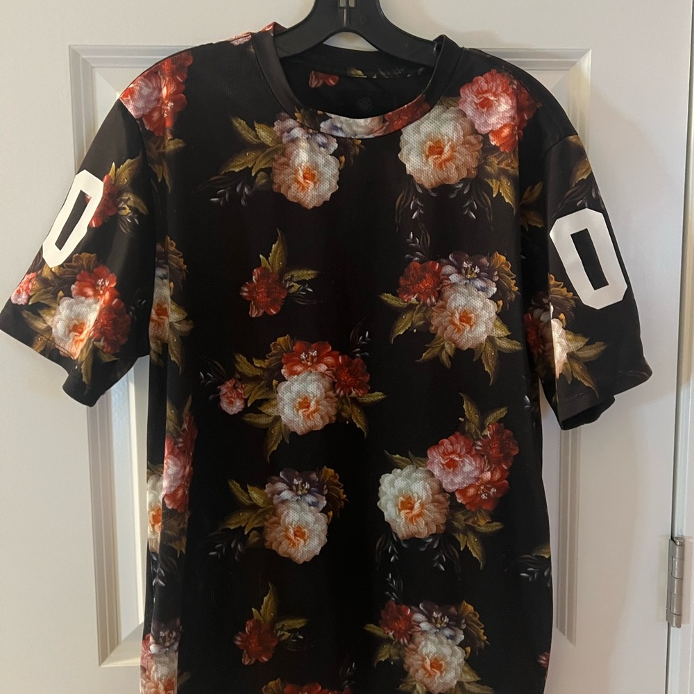 On the Byas Black Floral Men's Tee